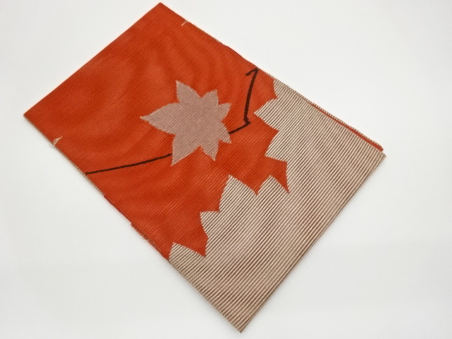 JAPANESE NAGOYA OBI FOR SUMMER / UNUSED / WOVEN ABSTRACT